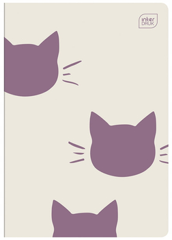 Zeszyt 32-kartkowy w kratkę dla dziewczynki Koty