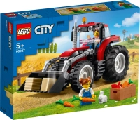 Klocki Lego City 60287 Traktor, 148 elementów, traktor z ładowarką, 2 figurki i inne akcesoria gospodarskie, idealny prezent da chłopca w wieku od 5 lat+