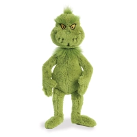 Grinch, maskotka pluszowy klasyczny zielony Grinch, 45 cm, plusz wysokiej jakości, oryginalny pluszak na licencji