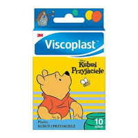 Plasterki opatrunkowe na skaleczenia dla dzieci, Kubuś Puchatek, Viscoplast