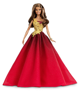 Barbie Collector - Lalka Barbie w świątecznej sukni - Mattel - Barbie Holiday 2016