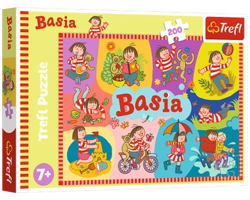 Basia, układanka puzzle 200 el., Trefl, z polskiej bajki, wiek dziecka 7+