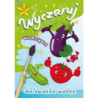 Kolorowanka wodna Wyczaruj warzywa BL