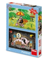 Dino Toys, Krecik, Puzzle dla dzieci Dzień Krecika, 2 x 48 el.