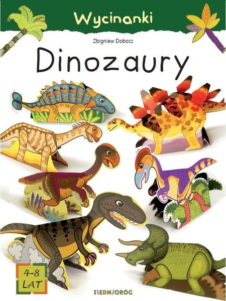 Dinozaury Wycinanki dla dzieci 4-8 lat, książeczka
