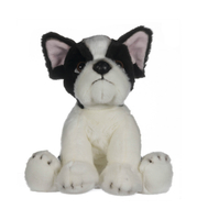 ZWIERZAKI: pluszowy piesek boston terrier, maskotka 25/18 cm