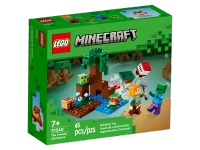 Klocki Lego Minecraft 21240, Przygoda na mokradłach, Zabawka z figurkami Alex i Zombie z gry Minecraft, pomysł na prezent dla fanów, wiek dziecka 7+