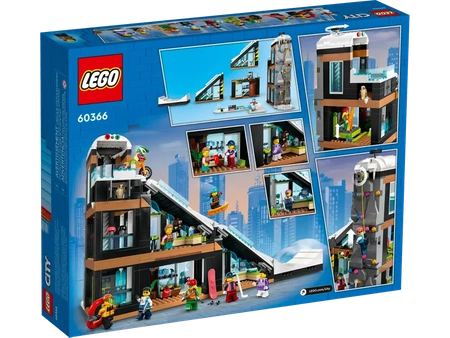 Klocki Lego City 60366 Centrum narciarskie i wspinaczkowe, 1045 elementów, dla dzieci 7+, oryginalne, doskonały prezent 