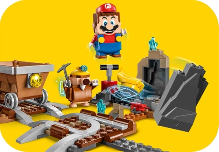 Klocki Lego Super Mario 71425 Przejażdżka wagonikiem Diddy Konga — zestaw rozszerzający, 1157 el. duży zestaw, oryginalne klocki, wiek dziecka 8+