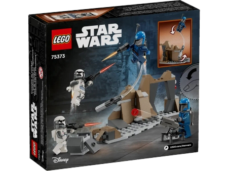 Klocki Lego Star Wars: The Mandalorian 75373 Zasadzka na Mandalorze, 109 elementów, 4 figurki, oryginalne klocki, wiek dziecka 6+
