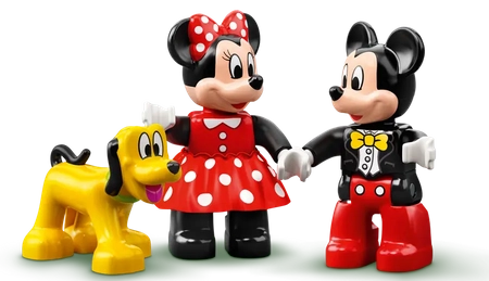 Klocki Lego Duplo 10941 Urodzinowy pociąg myszek Miki i Minnie, seria Disney, 22 elementy, idealny prezent dla dzieci 2+