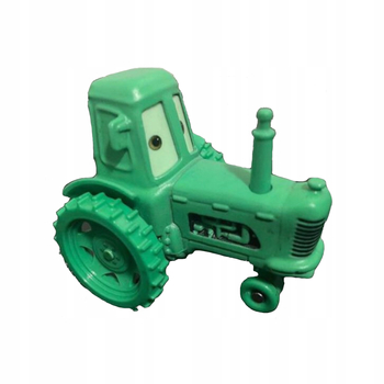 Disney Pixar Cars Auta, Zielony resorak traktor Duch Traktoru, oryginalny pojazd z bajki, wykonany częściowo z metalu, producent Mattel