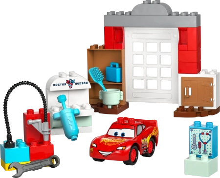 Klocki Lego Duplo 10456 Cars Wizyta McQueena w warsztacie Wójta, 35 el., dla dzieci w wieku 2+