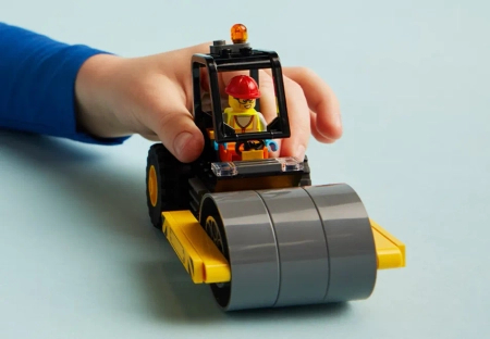 Klocki Lego City 60401 Walec budowlany, 78 elementów, oryginalne klocki dla chłopców, prezent zabawka dla pięciolatków