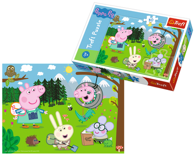 Świnka Peppa, Puzzle dla dzieci, Piknik pod lasem, 30 el.