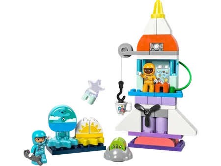 Klocki Lego Duplo 10422 Przygoda w promie kosmicznym 3 w 1, 58 elementów, wysoka jakość, bezpieczne klocki dla dzieci 3+