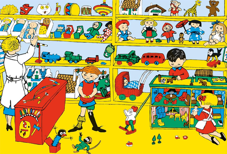 Pippi Pończoszanka, Puzzle dla dzieci 3-w-1, zestaw 3 układanki 3 x 48 el., dla dzieci w wieku 4+