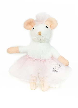 Mysi Domek, maskotka Ella baletnica 12 cm, z bajki, oryginalna zabawka, wiek dziecka 3+