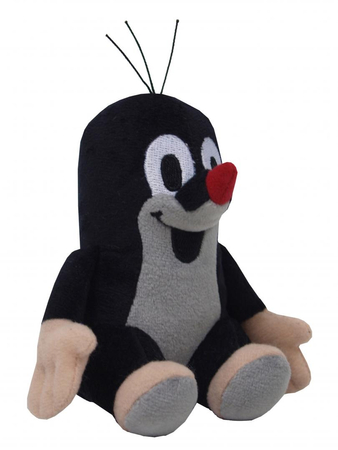 MU Brno, Pluszowa maskotka KRECIK siedzący, 12 cm, wysoka jakość, wyprodukowany w Czechach