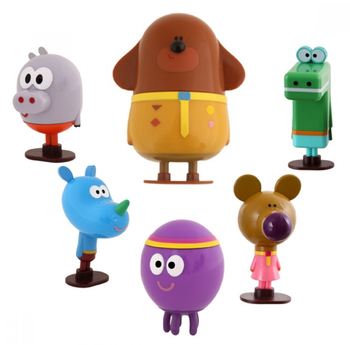 Golden Bear, Hey Duggee, Figurki z bajki, Zestaw 6 figurek, produkt oryginalny, renomowany producent, zabawka licencyjna