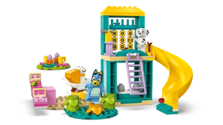 Klocki Lego Bluey 11201 Blue i Łatka na placu zabaw, 104 elementy, wiek dziecka 4+