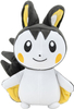 Pokemon, Maskotka pluszowa biało szary Emolga, 18 / 22 cm, pluszak licencyjny i oryginalny, miły materiał, dla fanów, wiek dziecka 2 lata+