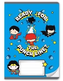 Zeszyt szkolny w kratkę 4, 16 kartek, A5, chłopięcy, miękka okładka, Batman