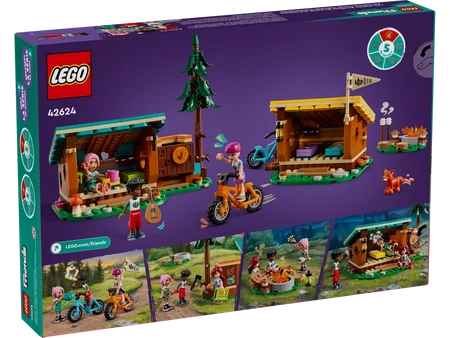 Klocki Lego Friends 42624 Przytulne domki na letnim obozie, 437 elementów, oryginalne, wysoka jakość, doskonały prezent dla dziewczynki 7+