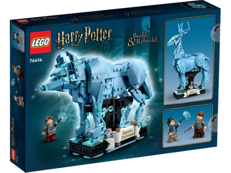 Klocki Lego Harry Potter 76414 Expecto Patronum 2 w 1, 754 el., można zbudować patronusa jelenia lub wilka, 2 figurki, duży zestaw, oryginalne, wiek 14 lat+