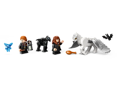 Klocki Lego Harry Potter 76432 Zakazany Las: magiczne stworzenia, 172 elementy, 2 figurki postaci i 3 figurki stworzeń w tym Hardodzioba, super jakość, oryginalne klocki, wiek dziecka 8+