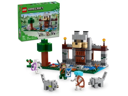 Klocki Lego Minecraft 21261 Wilcza twierdza, 312 elementów, oryginalne, dla fanów gry 8+