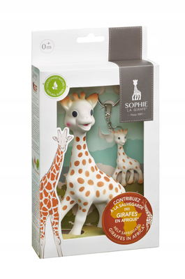 Sophie la Girafe – Naturalny Gryzak z Breloczkiem | Zestaw dla Niemowląt 0m+ | Vulli, Fundacja Ochrony Żyraf