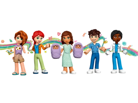 Klocki Lego Friends 42621 Szpital w mieście Heartlake, 1045 elementów, oryginalny zestaw, dla dzieci 7+
