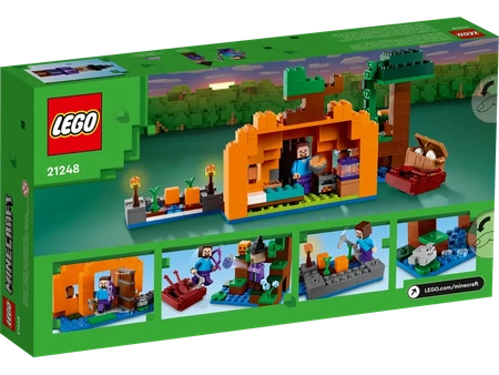 Klocki Lego Minecraft 21248 Dyniowa farma, 257 elementów, oryginalne, idealne dla dzieci 8+