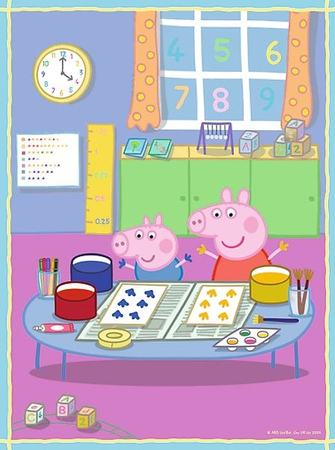 Świnka Peppa, zestaw 2 x puzzle i gra pamięciowa Memos, Trefl, idealny pomysł na prezent, dla dzieci w wieku 3+