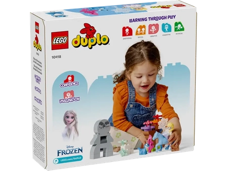 Klocki Lego Duplo 10418 Elza i Bruni w Zaczarowanym Lesie, Kraina Lodu 2, 31 elementów,  zestaw dla najmłodszych dzieci 2+