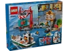 Klocki Lego City 60422 Nadmorski port ze statkiem towarowym, 1226 elementów, oryginalne klocki Lego, idealne jako prezent