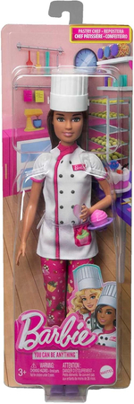 Mattel, Barbie You can be anything, Lalka Barbie Mistrzyni Cukiernictwa, 28 cm