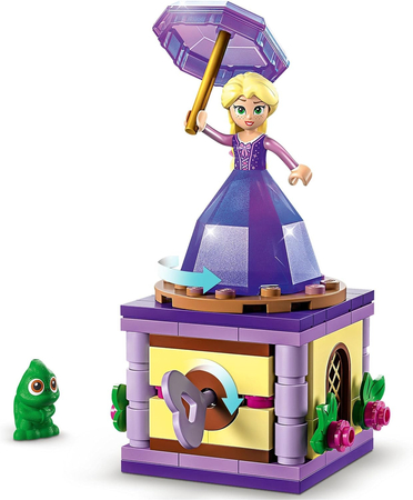 Klocki Lego Disney Princess 43214 Wirująca Roszpunka, 89 elementów, zestaw dla dziewczynki, idealny na prezent, wiek 5 lat+