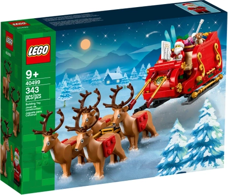 Klocki Lego 40499 Sanie Świętego Mikołaja, 343 elementy, idealny prezent na święta, wiek 9+