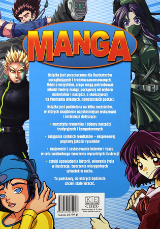 Sztuka rysunku Manga Książka do nauki rysowania