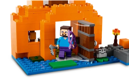 Klocki Lego Minecraft 21248 Dyniowa farma, 257 elementów, oryginalne, idealne dla dzieci 8+