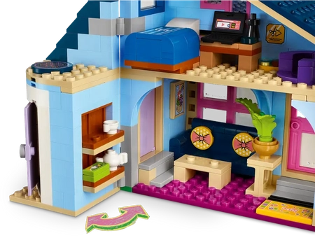 Klocki Lego Friends 42620 Dom rodzinny Olly’ego i Paisley, 1126 elementów, wysoka jakość, oryginalne, dla dziewczynki 7+