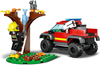 Klocki LEGO 60393, Samochód strażacki 4x4 i figurka, Misja ratunkowa, 97 elementów, wysoka jakość, dla dzieci w wieku 5+, idealne na prezent