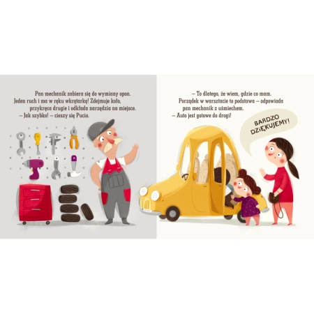 Nasza Księgarnia, Książeczka Pucio robi porządek, całokartonowa, poręczny format, 28 stron, dla najmłodszych dzieci 2+