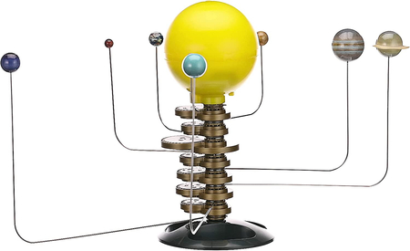 BUKI France, ruchomy Układ Słoneczny 2 w 1, zestaw do złożenia, Układ słoneczny z poruszającymi się planetami Księżycem wokół Ziemi, zestaw kreatywny i edukacyjny, seria 7255, wiek dzieci 8+