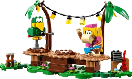 Klocki Lego Super Mario 71421 Dżunglowy koncert Dixie Kong — zestaw rozszerzający, 174 el., figurka małpki, dla dzieci w wieku 7 lat+