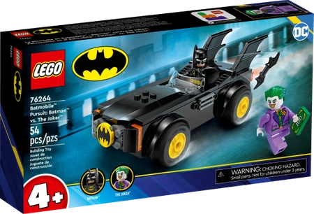 Klocki Lego DC Batman 76264: Batmobil Pogoń: Batman kontra Joker, 54 elementy, oryginalne klocki, dla młodszych dzieci w wieku 4+
