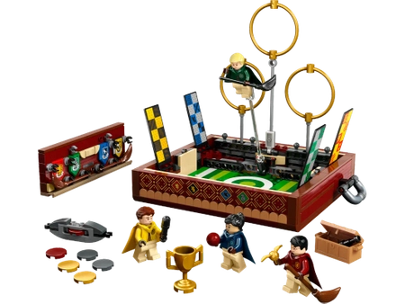 Klocki Lego Harry Potter 76416 Quidditch - Kufer, 599 elementów, boisko do quidditcha, 4 figurki, oryginalne klocki, zestaw z filmu, wiek dziecka 9 lat+