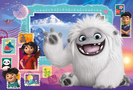 O Yeti! Puzzle 100 el. z Everest i bohaterami z filmu, wymiary obrazka 36 x 24 cm, wiek dziecka 6+